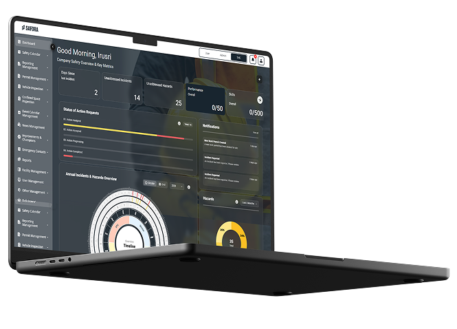 Safora team working on industrial safety solutions